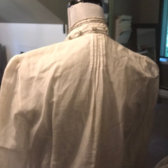 Anthropologie beaded white blouse - Picture 4 of 5